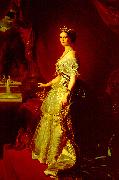 Franz Xaver Winterhalter Portrait of Empress Eugenie oil painting on canvas